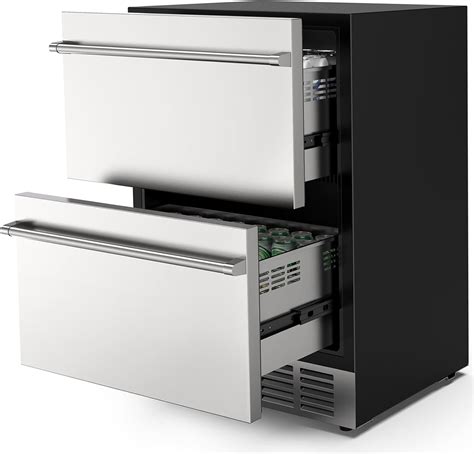 Amazon.com: 24 Inch Under Counter Double Drawer Fridge, Weather Proof ...