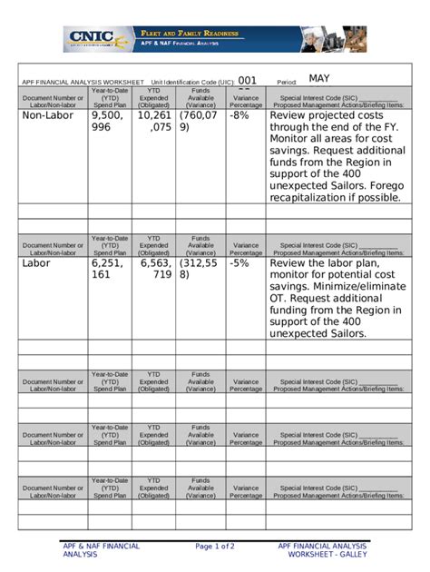 Image result for Financial Analysis Worksheet