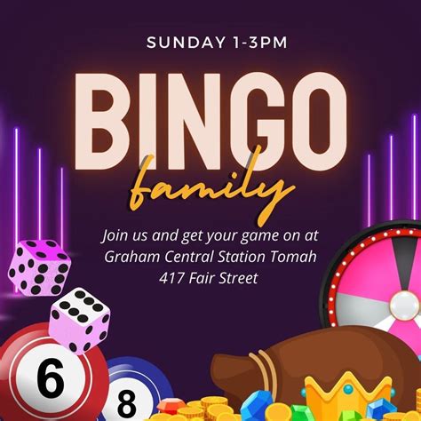 Kids/Family Bingo! 1:30-3pm, Graham Central Station Tomah, 3 December ...