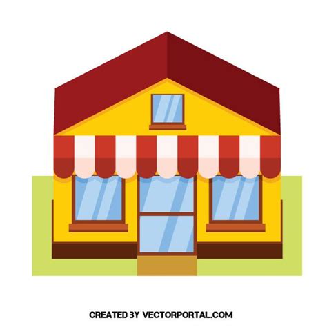 Samll Shop Vector Image 的图像结果