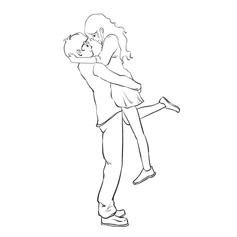 520 Valentines Day Hug Couple Line Drawing, Hug Drawing, Couple Drawing ...