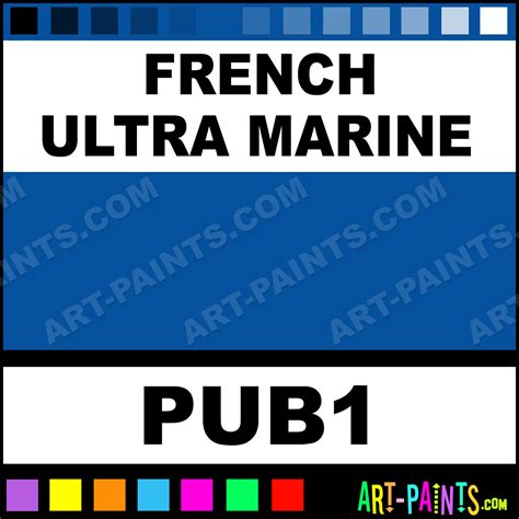 French Ultra Marine Professional Impasto Acrylic Paints - PUB1 - French ...
