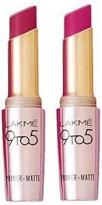 Buy Lakme 9TO5 Primer + Matte Lip Color MP4 Plum Pick & Lakme 9TO5 ...