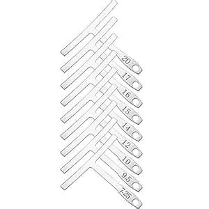 9pcs Stainless Steel Understring Radius Gauge For Guitar Bass Setup ...