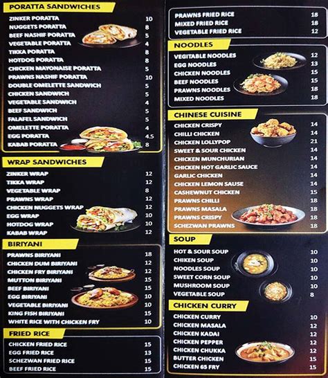 Menu of Tea Cup, Al Rigga, Dubai