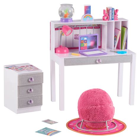 Modular Desk Play Set for 18” Dolls - White India | Ubuy