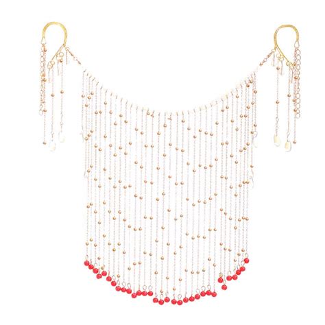 Kopida Sparkly Women's Hanfu Face Veil - Crystal Tassel Veil ...