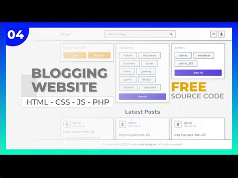 Image result for Blog Website Using HTML CSS and JavaScript