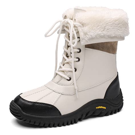 Winter Snow Boots for Women Water Resistant Full Warm Boots Outdoor Mid ...