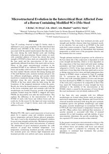Microstructural evolution in the intercritical heat affected zone of a ...