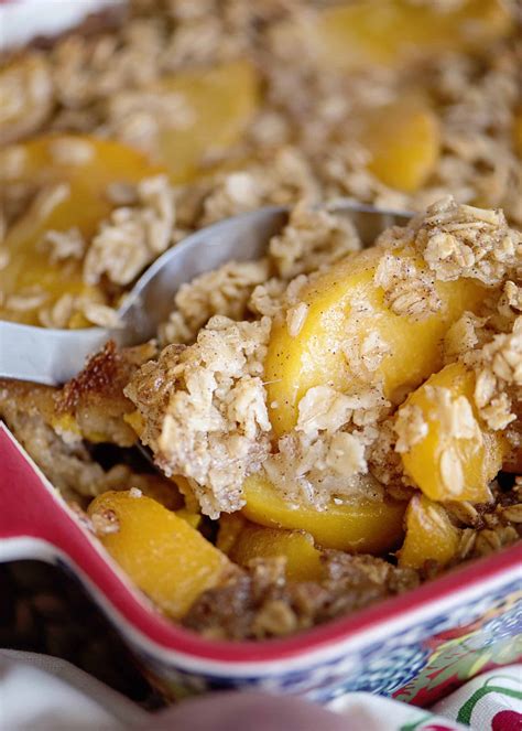 Baked Peach Oatmeal | Recipe Cart | Recipe Cart