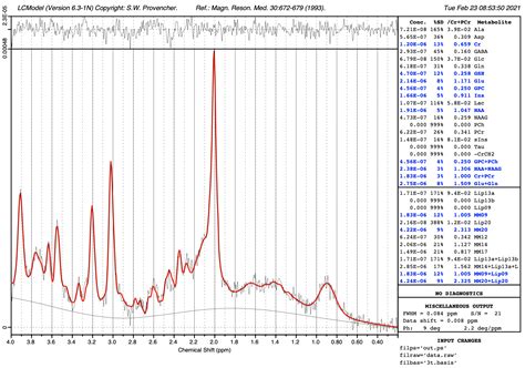 LC Model Spectroscopy Software 的图像结果