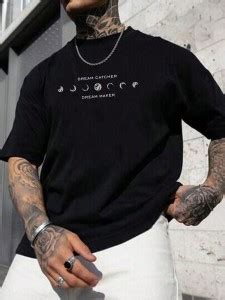 requin Printed Men Round Neck Black T-Shirt - Buy requin Printed Men ...