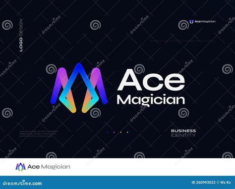 Abstract and Futuristic Initial Letter a and M Logo Design Stock Vector - Illustration of font ...