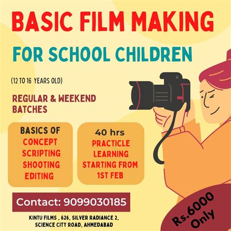 Film making for School Children , SILVER RADIANCE 2, Ahmedabad ...