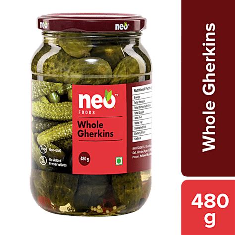 Buy Neo Gherkins 480 Gm Jar Online At Best Price of Rs 180 - bigbasket
