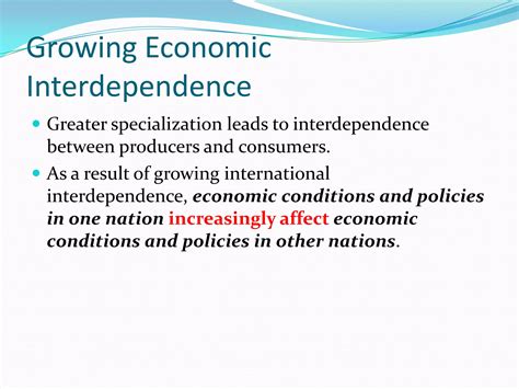 9g growing economic interdependence | PPT