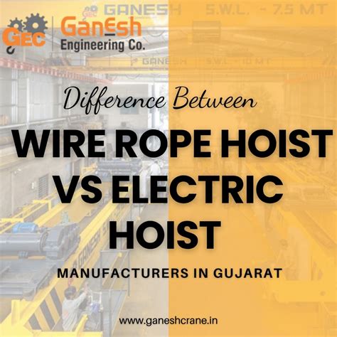 Difference Between Wire Rope Hoist vs Electric Hoist Manufacturers in ...