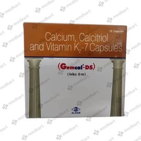 GEMCAL DS TABLET 15'S Price, Uses, Side Effects & Substitutes | Medkart