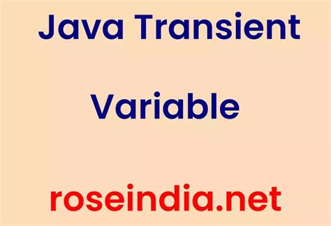 Image result for Use of Transient Keyword in Java