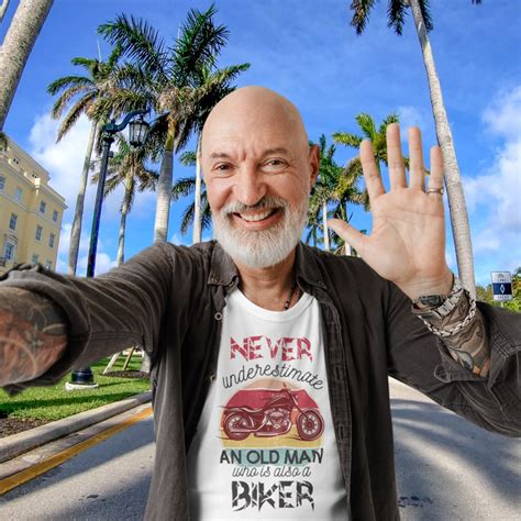 Biker Birthday Party Old Man Joke Invitation | Zazzle