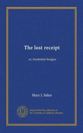 The lost receipt: or, frustrated designs : Amazon.in: Books