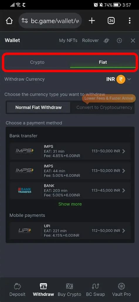 BC Game Withdrawal Time, Limit, Fee and Methods in India