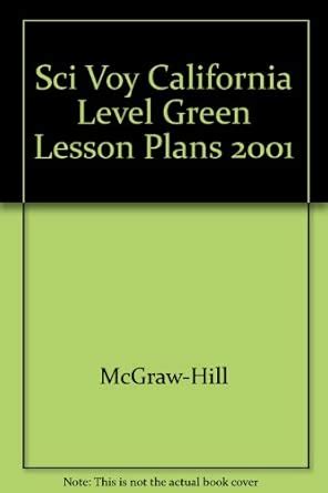 Sci Voy California Level Green Lesson Plans 2001 : McGraw-Hill: Amazon ...