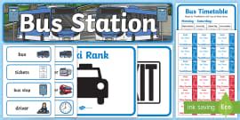 Bus Stop Role-Play Sign | Twinkl