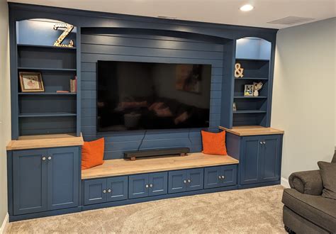 Custom Built Entertainment Centers Living Room Furniture Set Modern TV
