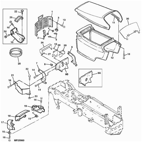 Exploring the LT155 Hood Diagram: A Guide to John Deere's Structure