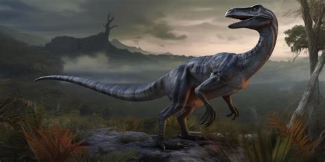Raptor's Domain Realistic Illustration of Velociraptor in its Primal Habitat 24066596 Stock ...