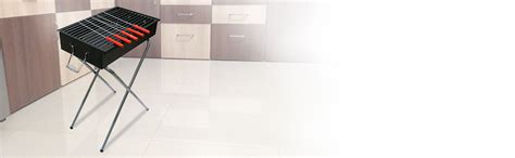 Fabrilla Barbeque Compact with 5 Skewers Barbecue Charcoal Grill Handy ...