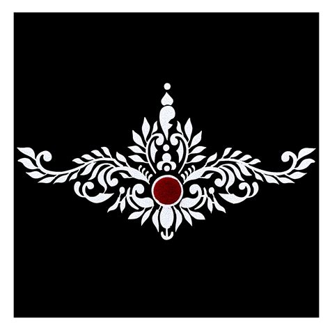 Comet Busters® Red, White, Multicolor Fusion Abstract Bindis, Bengali ...