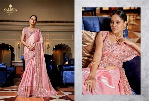 Kalista Butterfly Catalog Party Wear Designer Vichitra Silk Sarees ...