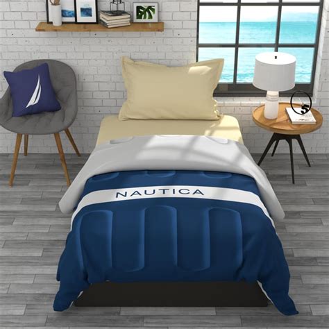 Buy NAUTICA Signature Cotton Printed Single Comforter from Nautica at ...