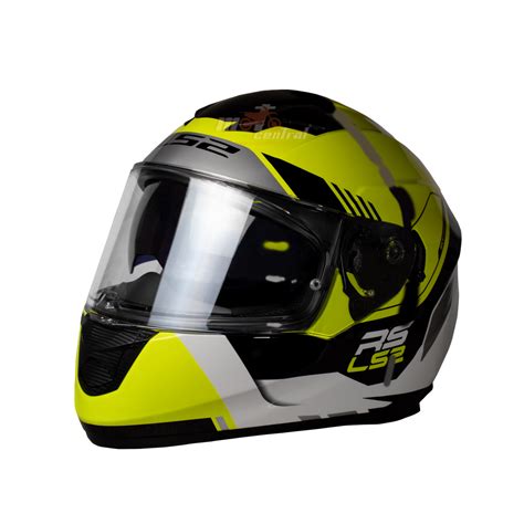 LS2 FF320 Stream Evo Xplorer White Hi Viz Yellow Gloss Helmet– Moto Central