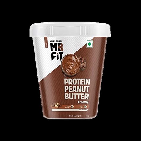 MuscleBlaze High Protein Peanut Butter (Dark Chocolate-Creamy) - 1 kg