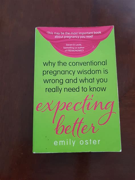 Expecting Better by Emily Oster, Hobbies & Toys, Books & Magazines ...