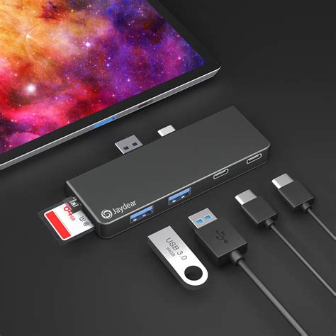 Buy Docking Station for Surface Pro 7/Pro 7+, Jaydear 6 in 2 Dock for ...