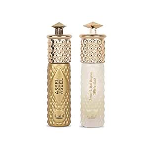 Manasik Set of 2 Alcohol Free Premium Attar, Aseel Aseel & Ameer Al Oud ...