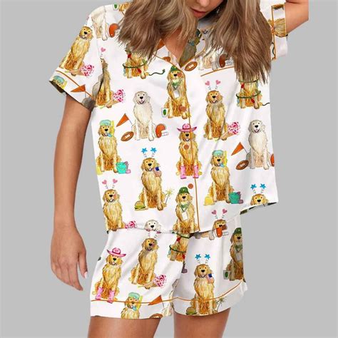 Golden Retriever Role Play Pajama Set - gullprint.com
