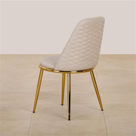 Buy (Refurbished) Vegas Set of 2 Faux Leather Dining Chairs - Grey from ...