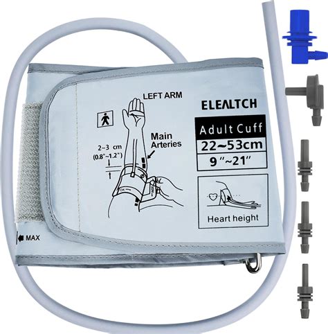 Amazon.com: ELERA Extra Large Blood Pressure Cuff (9"-24" | 22-60cm ...