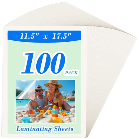 Amazon.com: HORLIMER 100 Pack 11x17 Laminating Sheets, Clear Thermal ...