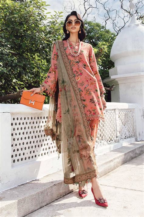 3 Piece Unstitched Embroidered Linen Suit | MPT-2707-A - RTS – zeya-india