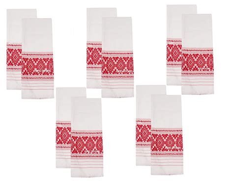 EPIC Fabric Floral Assamese Gamosa, 5 Feet, White, Pack of 10 : Amazon ...
