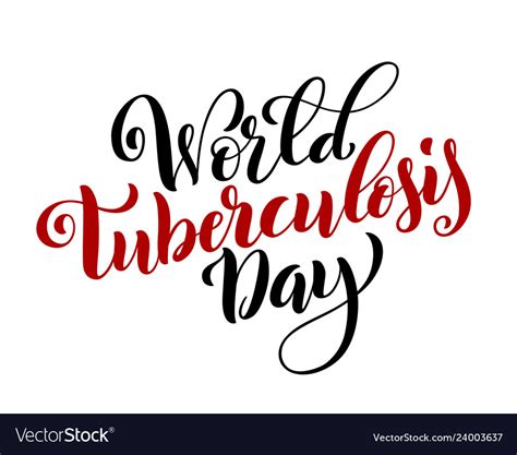 World tuberculosis day march 24 template Vector Image