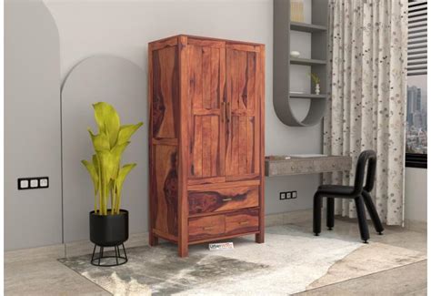 Buy Wardrobarc 2 Door Multi Utility Wardrobe (Walnut Finish) Online ...