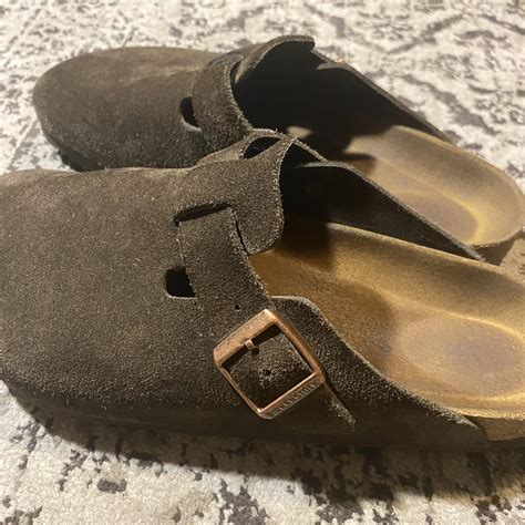 Boston Birkenstock | dark brown suede | 42 - Depop
